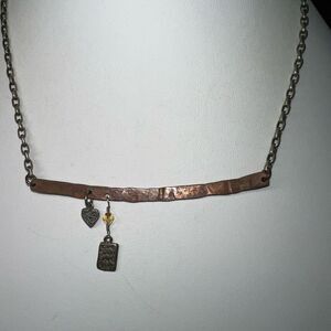 Jd Sterling “Love, Mind, Soul, Body” Charm Bar Necklace